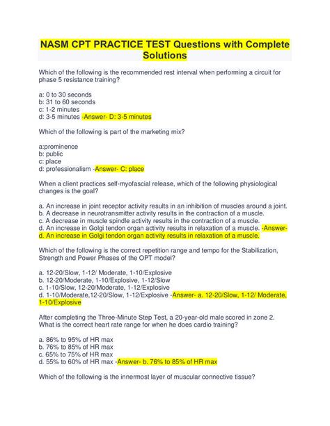 nasm test hard|nasm final exam questions.